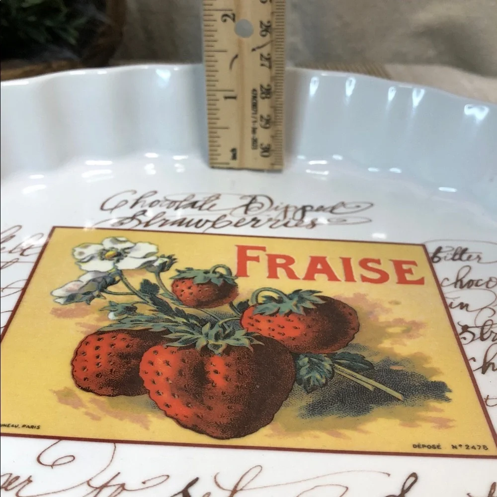 WILLIAMS SONOMA Pie Tart Plate Baking Dish Italy